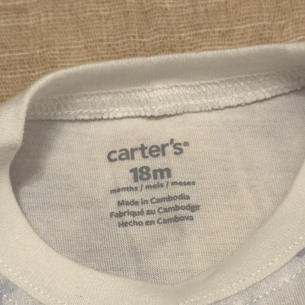 NWOT Carter's Blue and White Shark Tee‎
